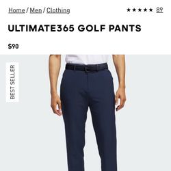 Men’s Adidas Golf Pants Navy Blue 