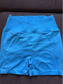 Blue gym shorts