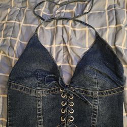 NEW True Religion Sexy  jean halter top-$55