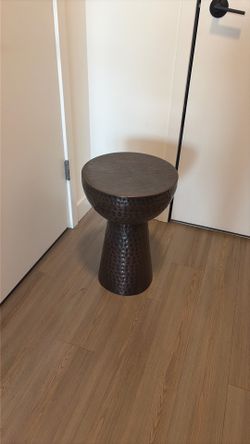 Metal bronze side table