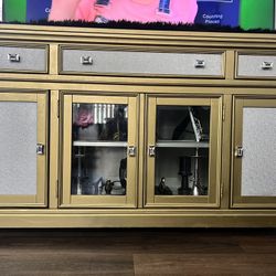 Gold Tv Stand 