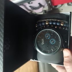 Armani Watch And Wristlets 