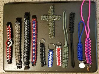 Paracord Bracelet's, Keychains, Lanyards etc.