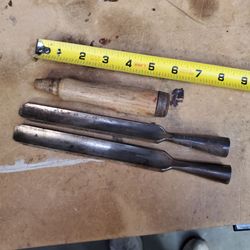 vintage JAS SWAN wood lathe chisels