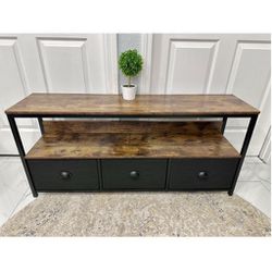 New Wide 3 Drawer Dresser TV Stand / 
Console Table 