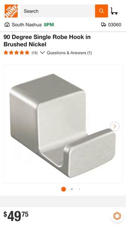 Moen 90 Degree Single Robe Hook