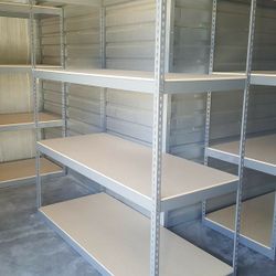 Warehouse Shelving 72 in W x 30 in D x 84 in H Record Archive Banker Box File Storage Metal Racks Delivery & Assembly Available 