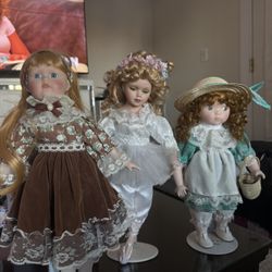 Porcelain Dolls Vintage 