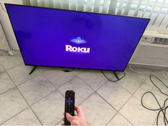 Roku 55 smart tv with led back light already used
