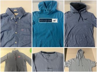 Lot of 6 Hollister Shirts, Hoodies, and Quarterzip