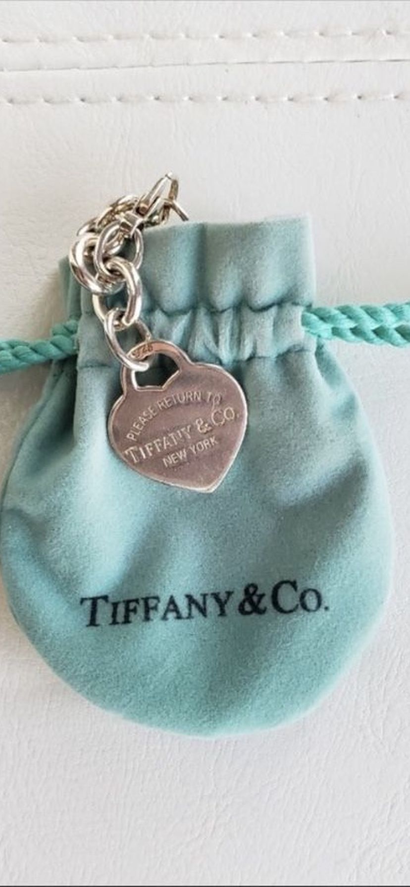Authentic Tiffany heart tag bracelet