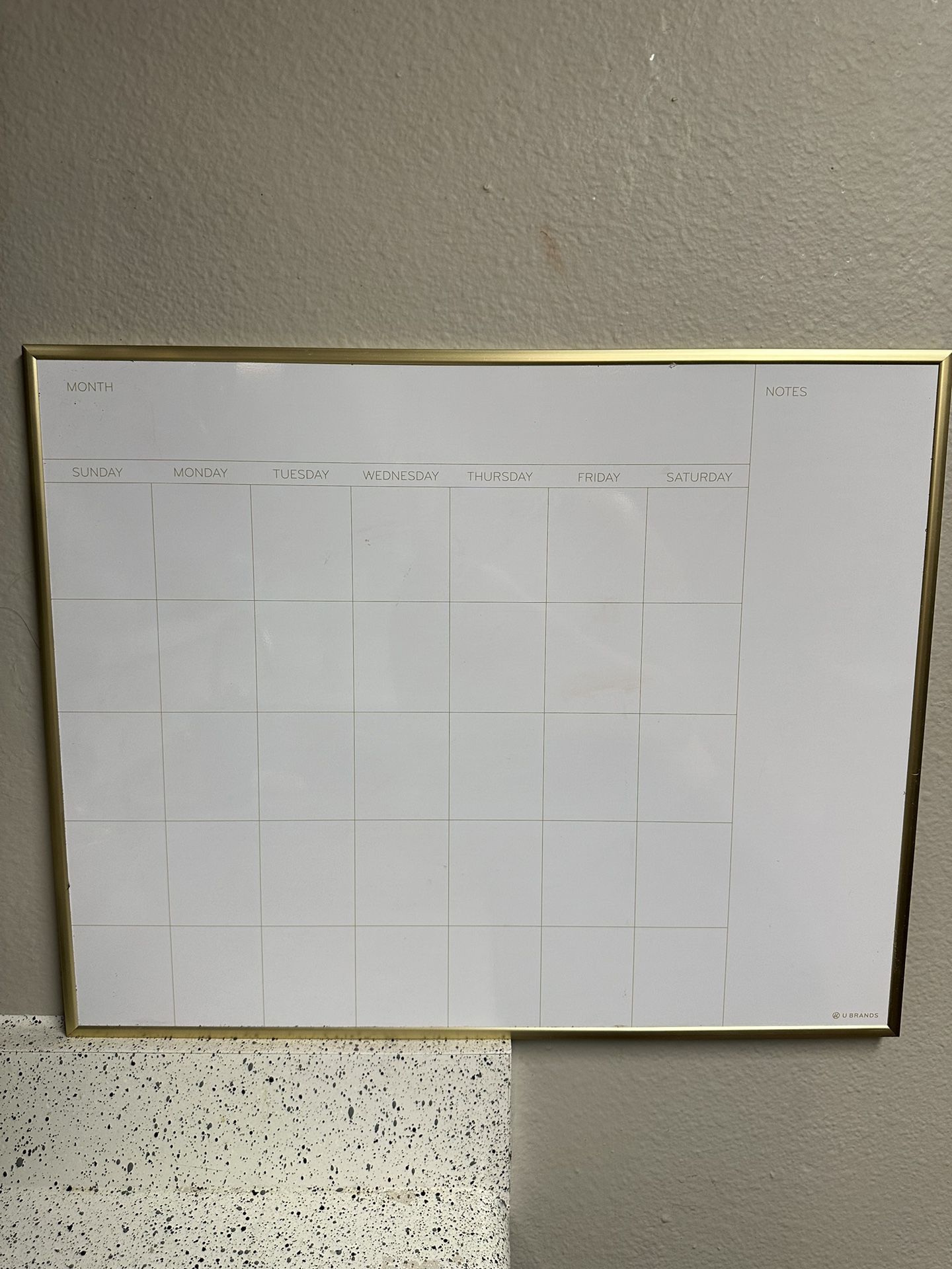 White Board Calendar 