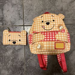 Winnie The Pooh Backpack And Wallet
