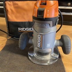 Rigid Corded Router with Bits