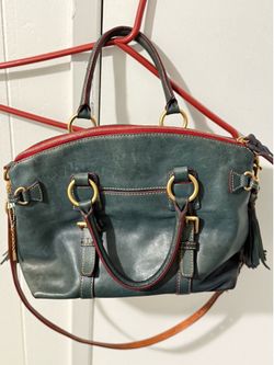 Dooney and Bourke Florentine Buckle Satchel - Ivy