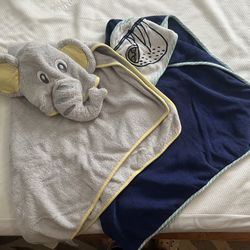 Elephant And Sloth, Baby Towels