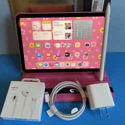 Apple iPad Mini 6th Generation (2021 model / Pink) 64GB with Pink Case, Pen & Accessories 