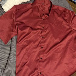 Red Xl Dress Shirt Men $10