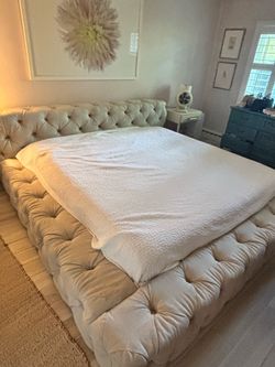 Restoration Hardware Soho Fabric King Bed