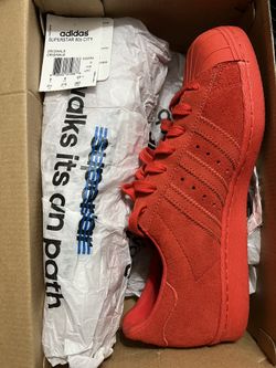 Adidas 9.5 Suede Red London 