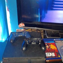 PS4 With Games And Controller