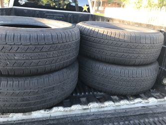 I have four tires in great condition they have about 50% of 60% left 225 6517
