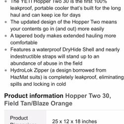 Yeti Hopper  2 30