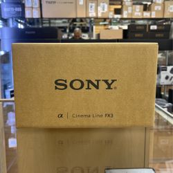 Sony FX3 Cinema Camera