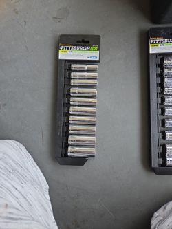 Pittsburgh Pro 3/8 Drive 10-piece Chrome Deep Well Socket Set Metric