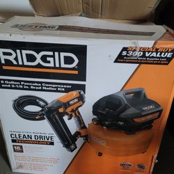 Air Compressor and Brad Nailer