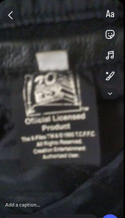 Leather Mans Collectible X-Files & 20th Century Fox Television Jacket