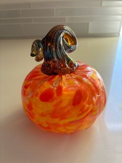 Blown Glass Pumpkin