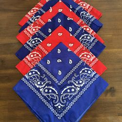 Red & Blue Handkerchiefs