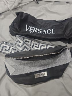 Unisex Versace Black Belt Bag One Size