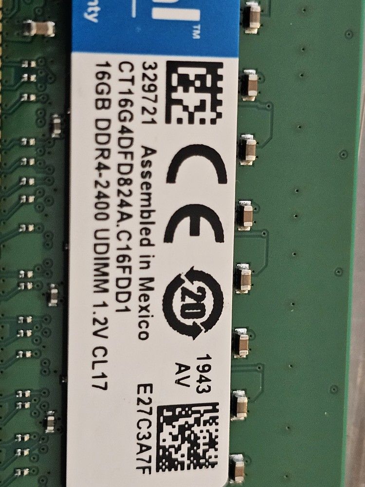 16 GB DD4 DESKTOP MEMORY