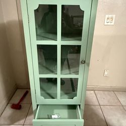 Mint Green 52 in. Cabinet