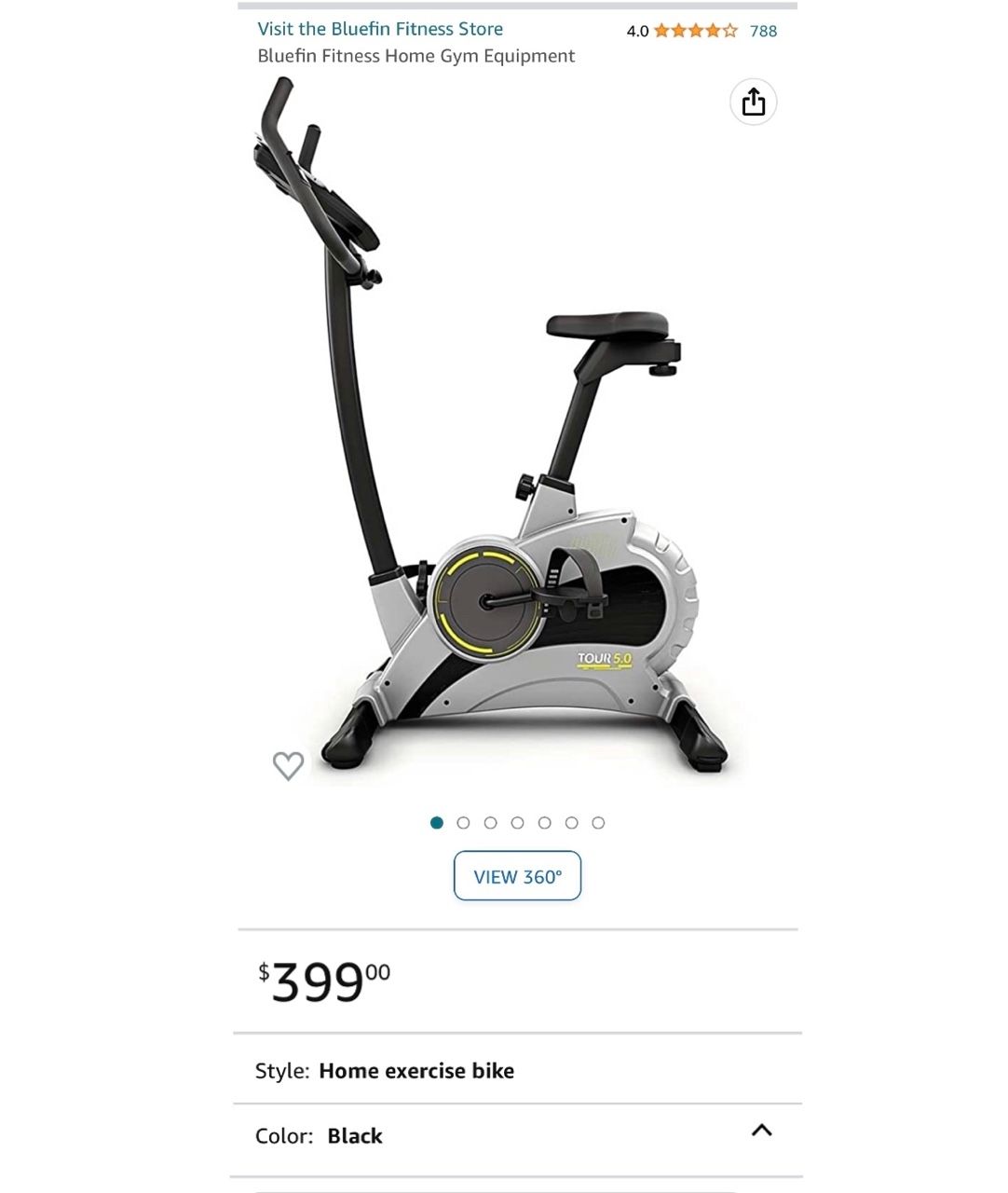 Bluefin fitness tour hot sale 5.0 exercise bike