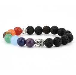 New Lava Rock & Gemstone Hemsa Protection essential oil diffusing bracelet