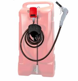 TRFA03-GC Automatic Fuel Transfer Pump for 14-Gallon Caddies Auto-Stop Sensor for Overfill Protection, Up to 2.6 GPM, 3 Power Options, 9.8 ft Vinyl Ho