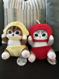Mofusand apple Lemon Meow Big Plush 11"