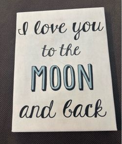 Wall Decor – “I Love You to the Moon and Back” Sign