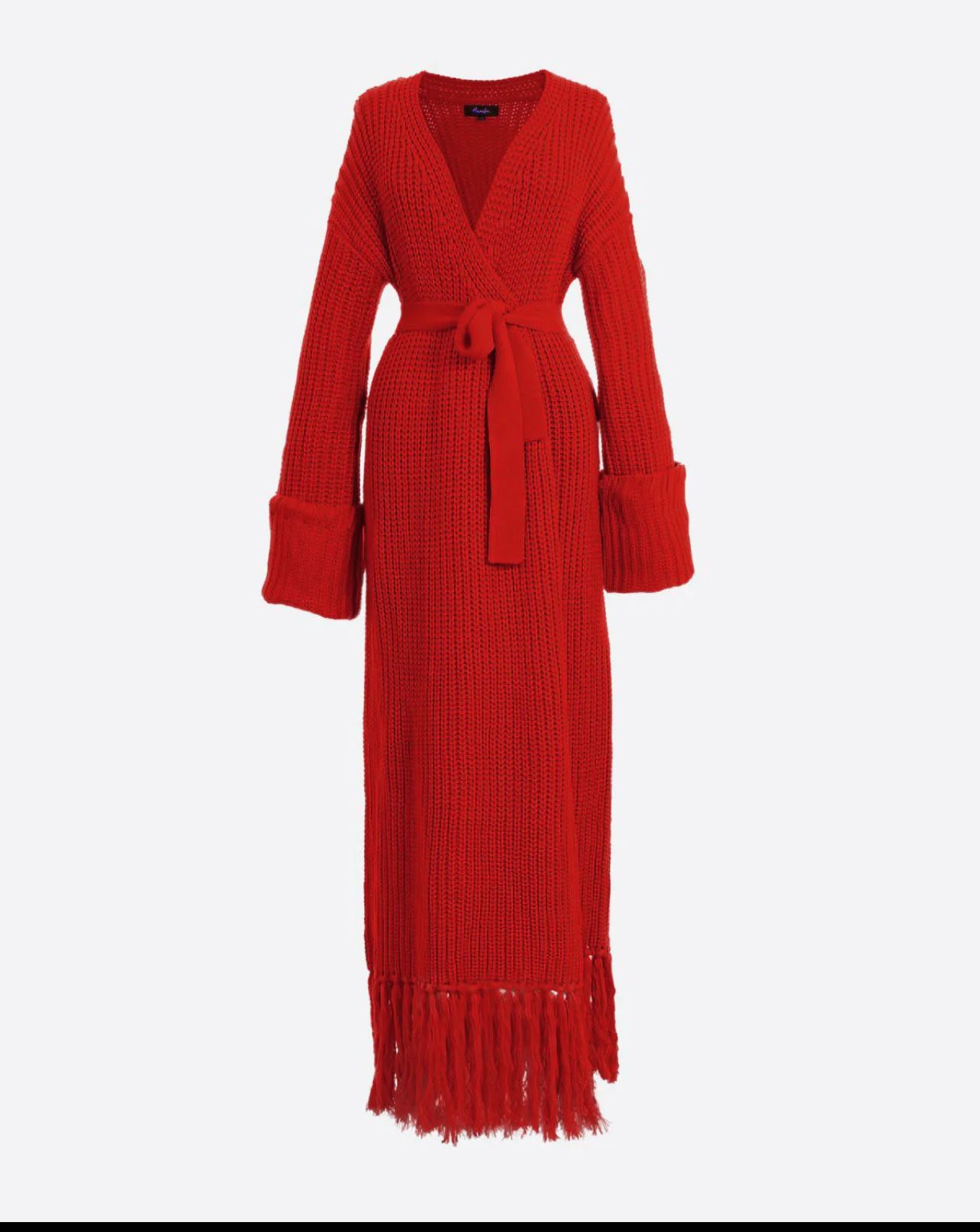 Hanifa Miya Knit Dress - Red