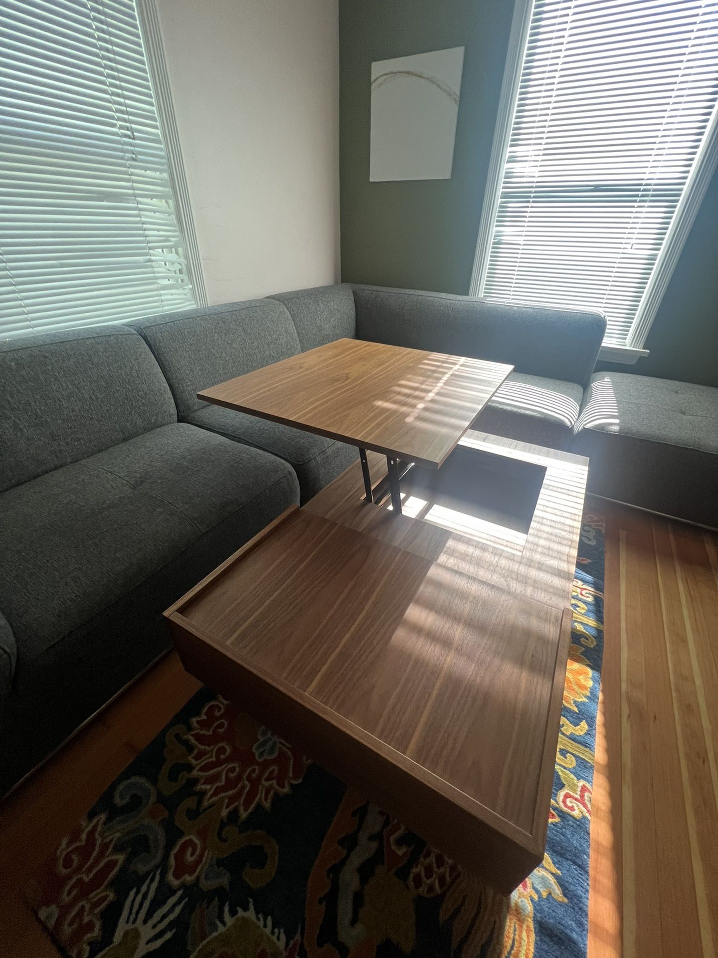 Coffee Table With Lift And Drawer