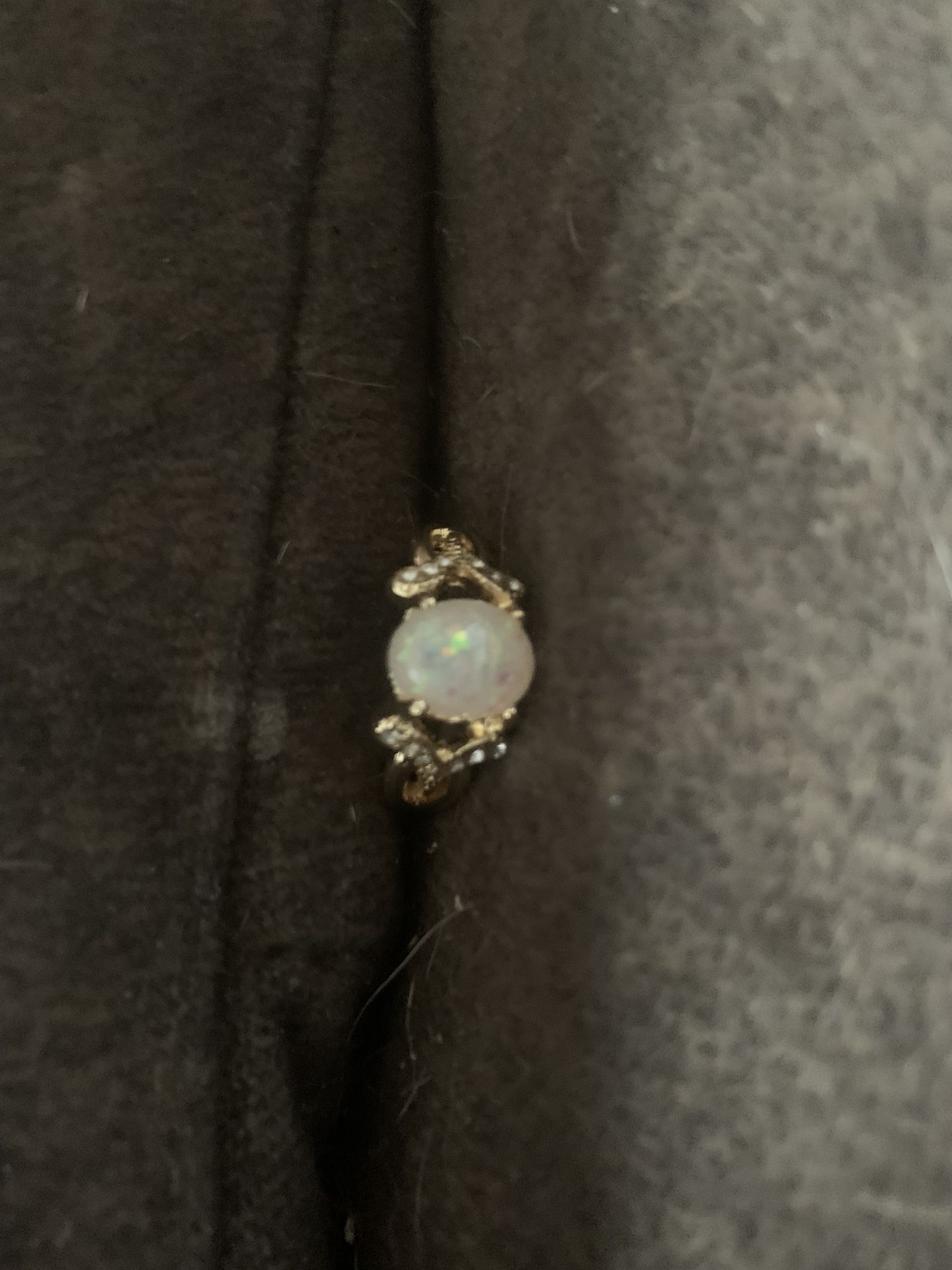 Opal Simulated Ring