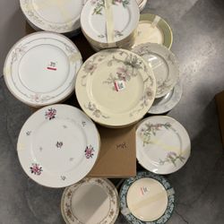 70 Wedding dinner Plates.  16 Dessert Plates