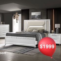 4 Pc King Bedroom Set 