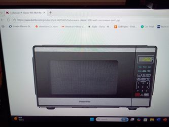 Microwave farberware 900 watt countertop NEW 55.00