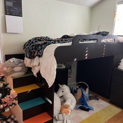 Kids Bed & Cabinet
