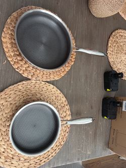 NEW 2-Piece Tri-Ply Stainless Steel Frying Pan Set – 8” & 10” / Set de 2 Sartenes Tri-Ply NUEVAS – 8” y 10”