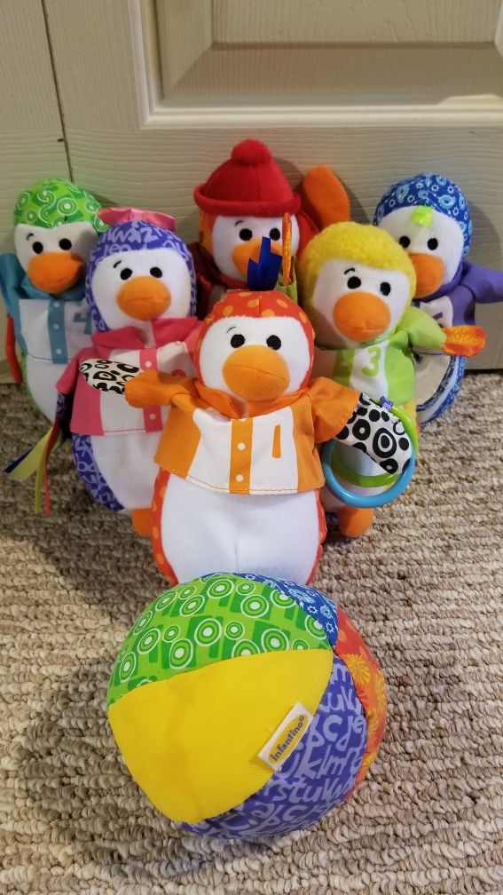 Infantino penguin bowling set, like new